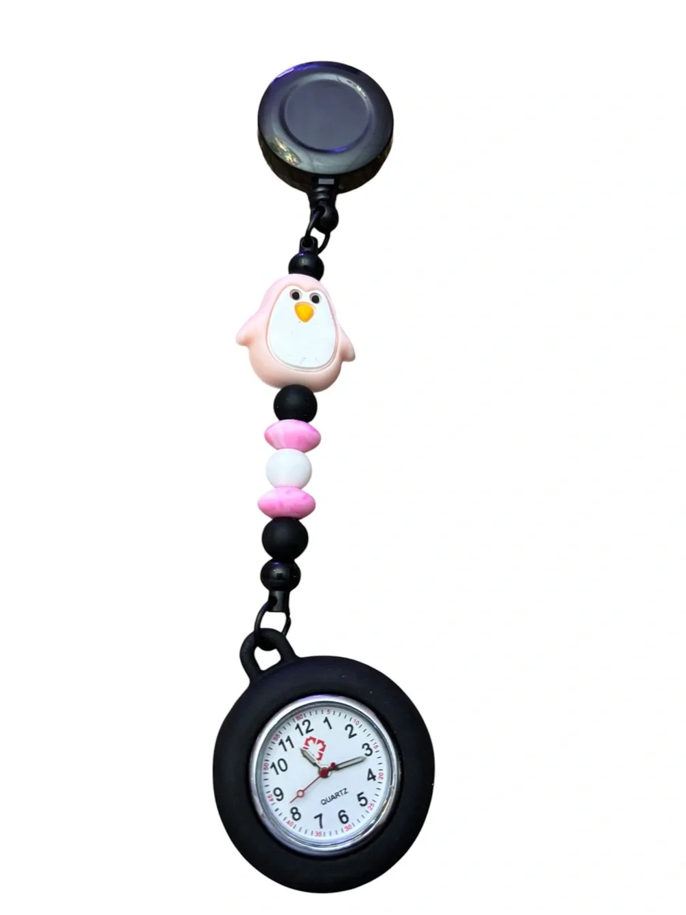 Retractable Clip On Pocket Watches Handmade By AB INKS HANDMADE EXPRESSIONS